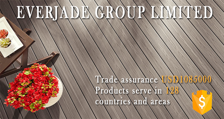 1.3%-1.4% Density Quick Deck Wood Composite Outdoor Deck Tile in Icelandic Smoke White
