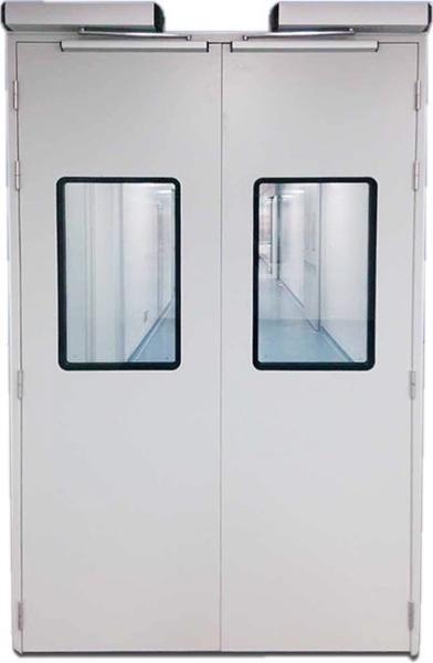 Stainless Steel Pharmaceutical Clean Room Door Sliding 1500mm Width 2100mm