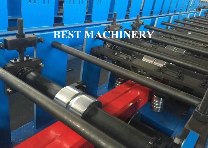 Color Steel Sheet Rain Water Downspout Roll Forming Machine Chain / Gear Box Driven System