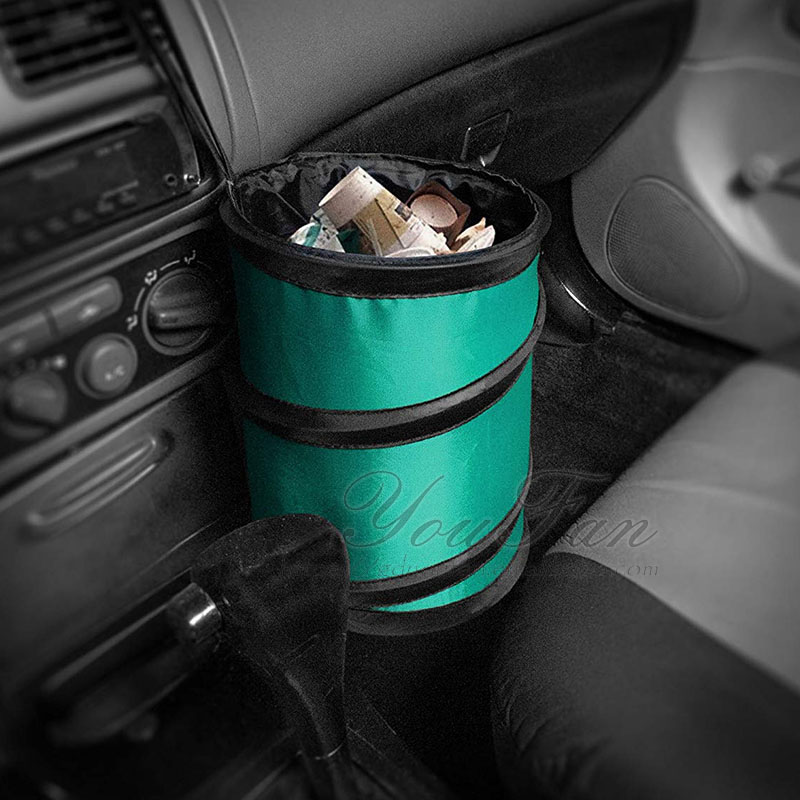Portable Collapsible Car Trash Can Waterproof Garbage Container