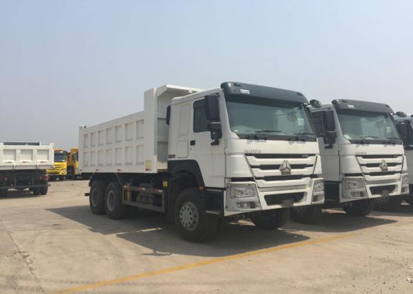 Mining Industry Tipper Dump Truck 10 Wheel 30 - 40Ton HYVA Front Lifiting
