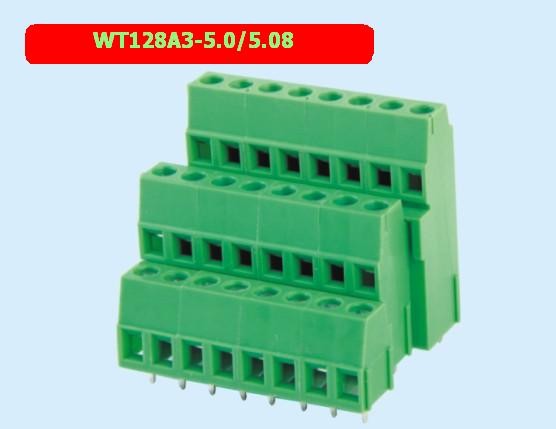 Stable 3 Layers Wire Connector Block 2 Pin 5.0/5.08 Mm Pitch SGS Approved