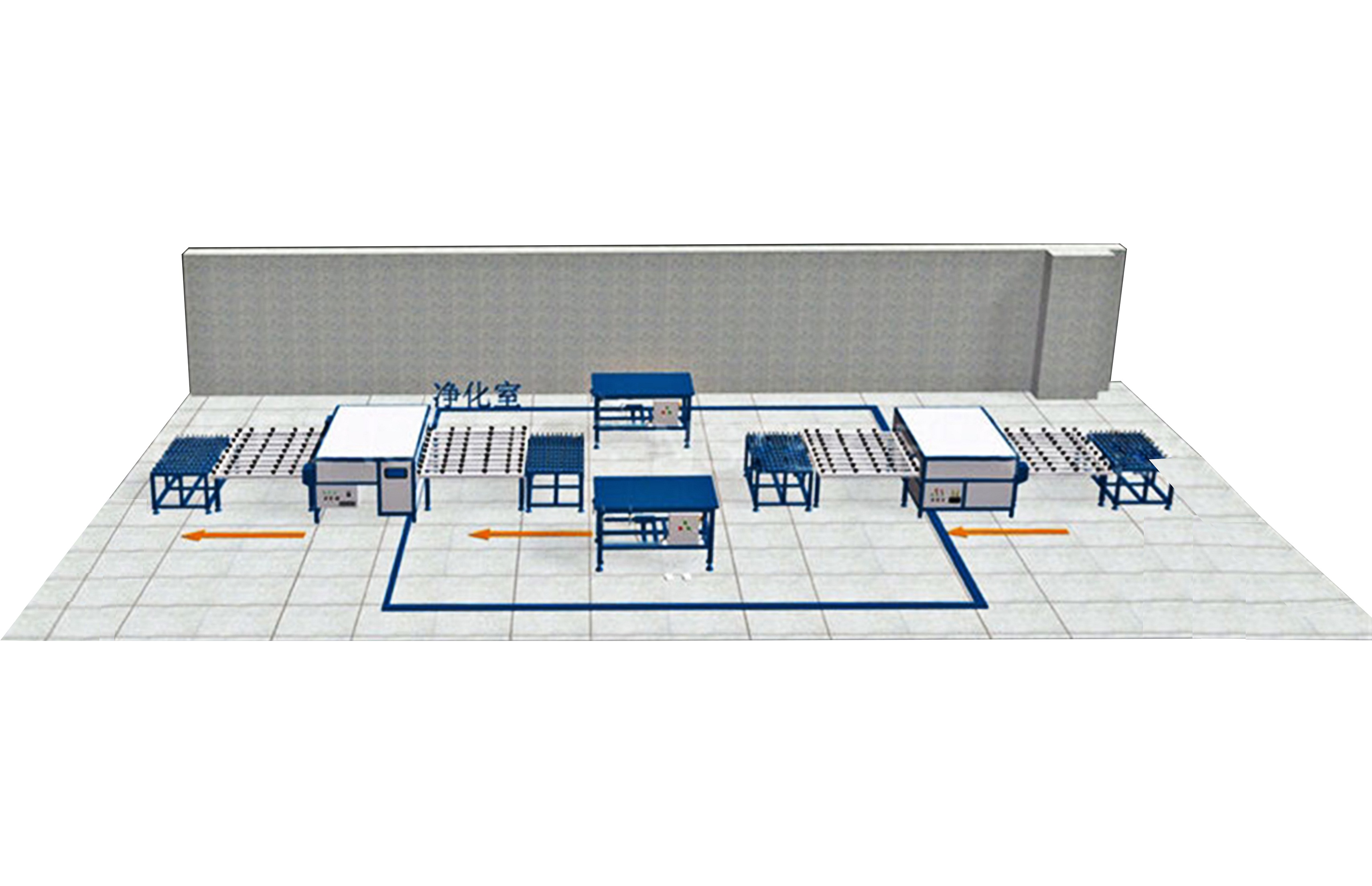 Horizontal automatic insulating glass unit production line glass processing machinary
