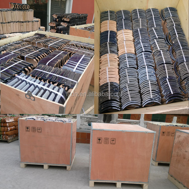 Chinese Design Style Direct Supply of Cobalt Blue Ceramic Roofing Tiles with Traditional Chinese Pagoda Roof Design