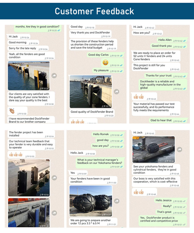 7.5t Pneumatic Yokohama Fender 3.3*6.5M CTN Type With Safety Valve