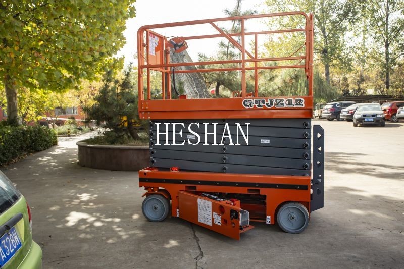 10m Electric Single Man Lift Self Propelled Extendable Platform Scissor Lift