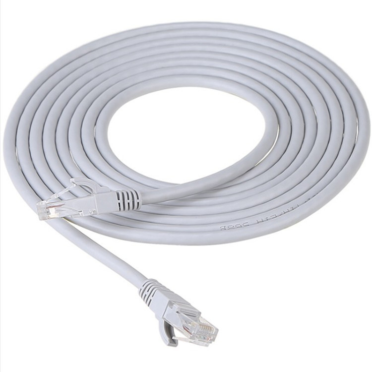 Bare Copper Ethernet Patch Cable UTP Cat5E 5 Foot Grey Rj45 Lan Cable