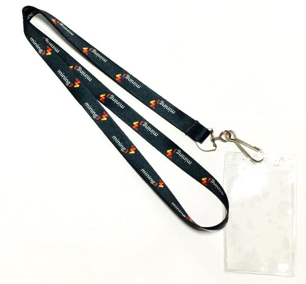 Dye Sublimation Heat Transfer Lanyards Full Color Brand Name Soft Plastic Card