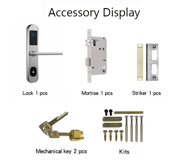 DSR Smart Sliding Glass Door Lock 50mm Aluminium 304 Stainless Steel