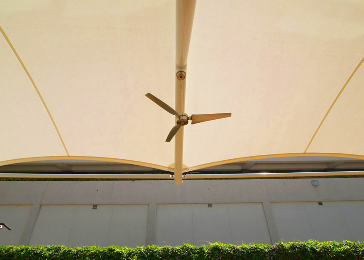 PTFE Architectural Fabric Tent Shade Shed Tensile Membrane Structure For Landscape