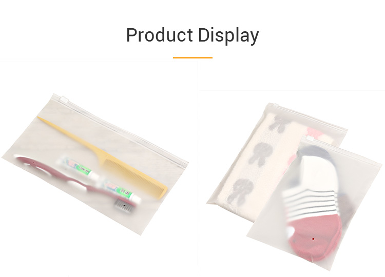 Underwear Transparent Sock Storage Frosted Custom Plastic Bags Gravure Printing