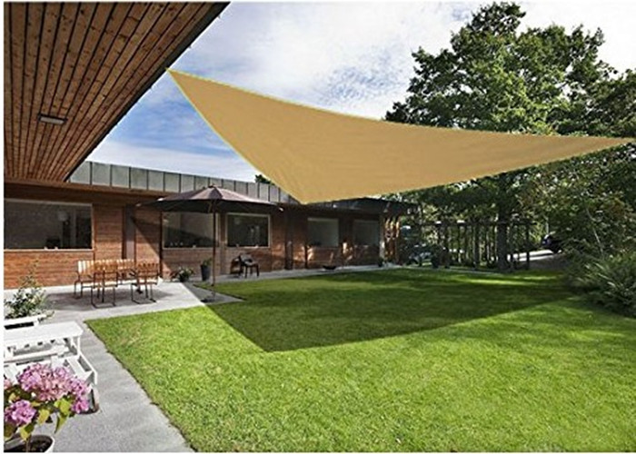 High Shade Rate Sun Shade Sail For Patio Entrance Car Park Triangle Shape