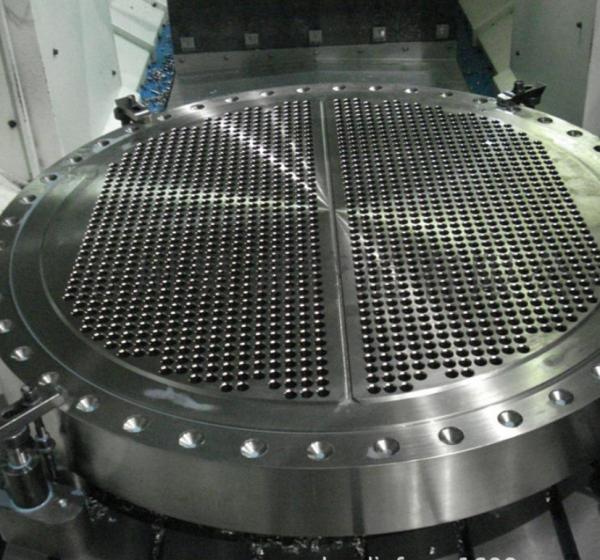 Stainless steel sanitary pipe for clean double tube sheet heat exchanger,