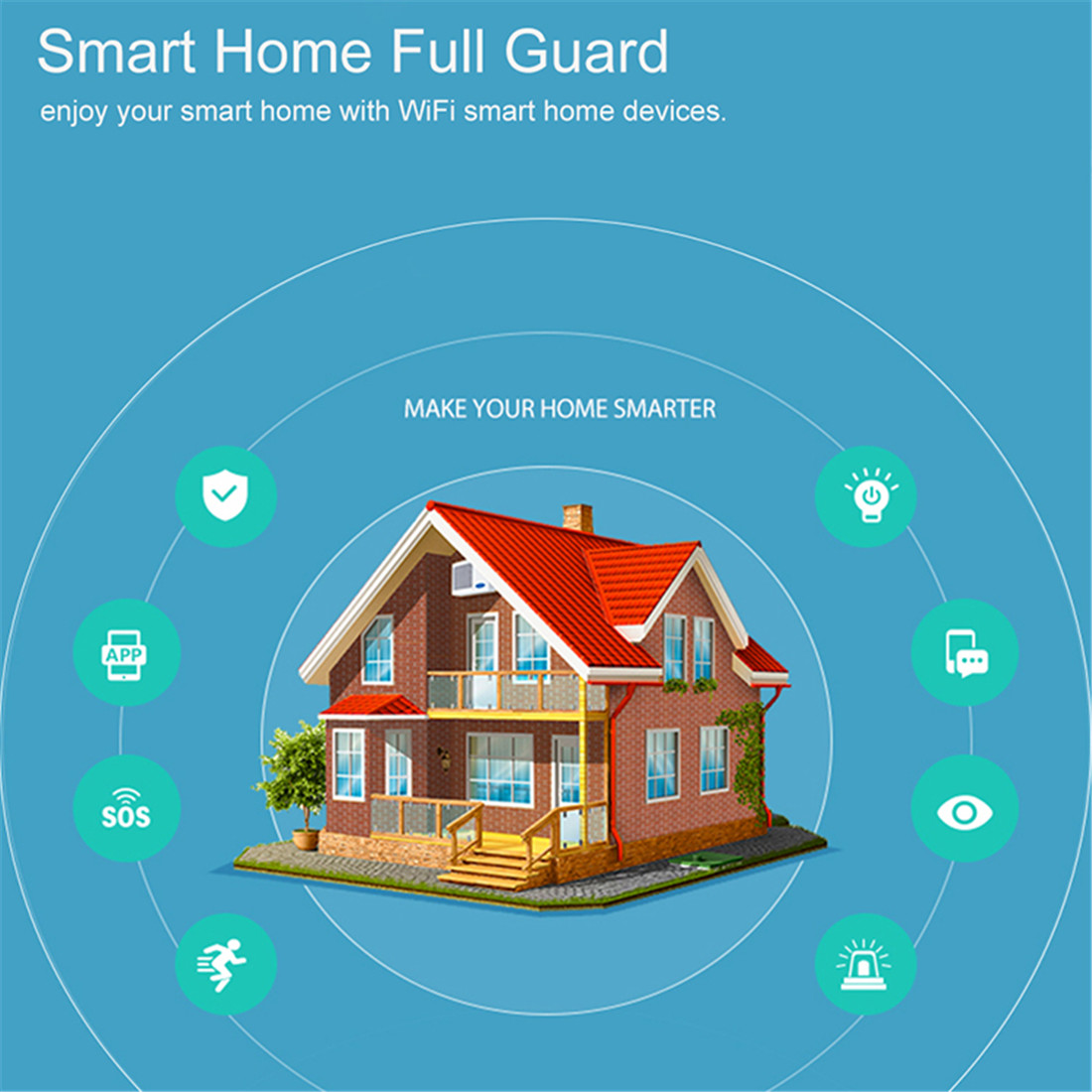 Tuya WIFI+GSM+PSTN Alarm System(WL-JT-99CST)
