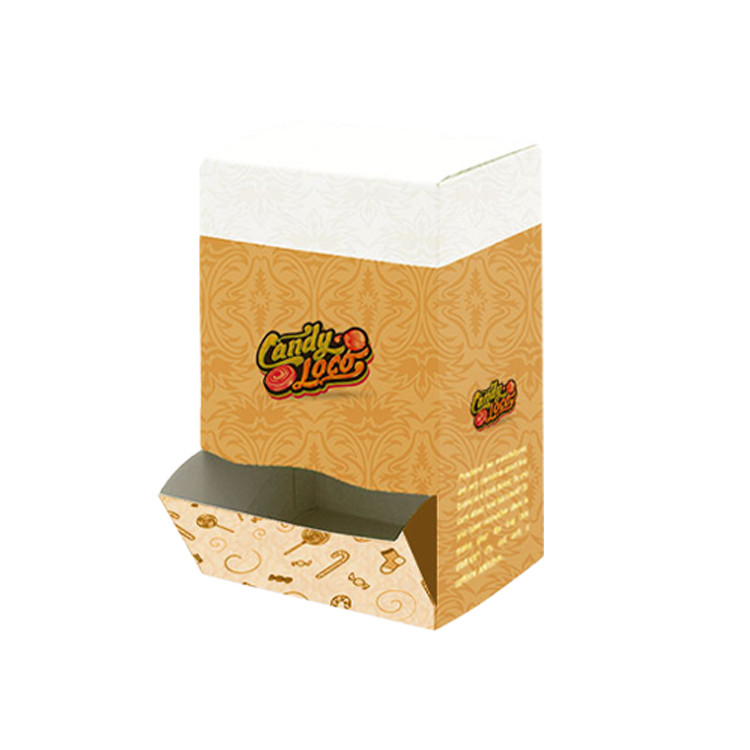 Foil Stamping Custom Counter Display Boxes Units Cardboard Sandy Matte