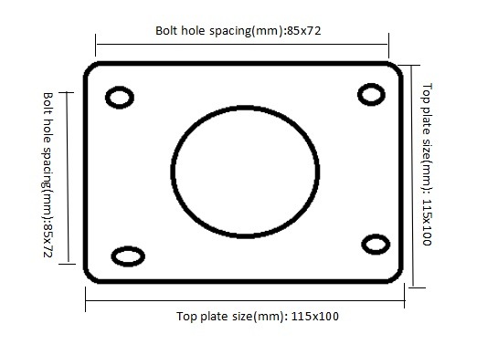 Aluminium Core PU Caster Heavy Duty
