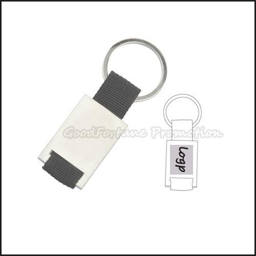 Hot Sale promotional printed logo portable zinc alloy advertising keychain