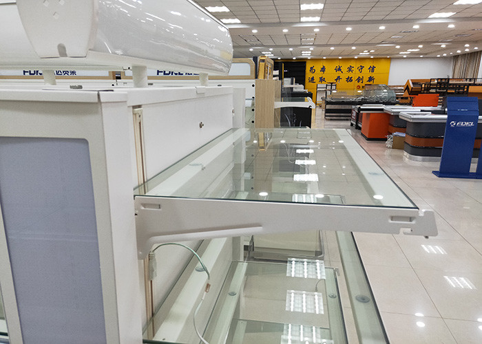 Fashion Retail Gondola Shelving , Supermarket Vegetable And Fruit Display Shelf