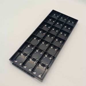 Black PC JEDEC Matrix Trays For Electronic Component Storage