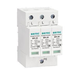 BR-20 4P Class 2 Surge Protective Device Lightning Arrester 3 Phase Thunder SPD
