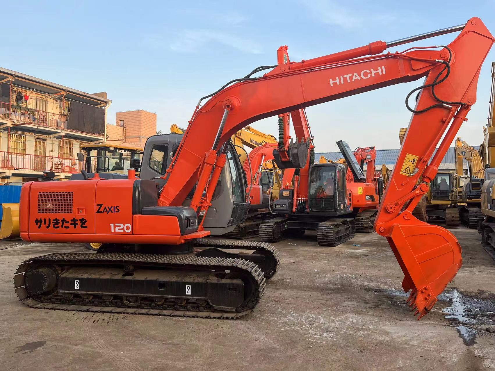12ton Used Crawler Excavator Hitachi Japan 100% Original Diesel Engine Long Lasting