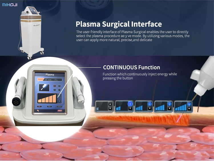 2 Handles Plasma Skin Tightening Machine For Neus Wrinkles And Pigment
