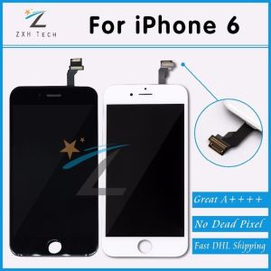 LCD Display Touch Screen For iPhone 6 6S 7 8 Screen Pre-assembled with Digitizer White Black+Tools+Tempered Glass