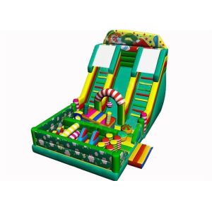 Large Inflatable Fun City / Inflatable Amusement Park With triple Obstacle