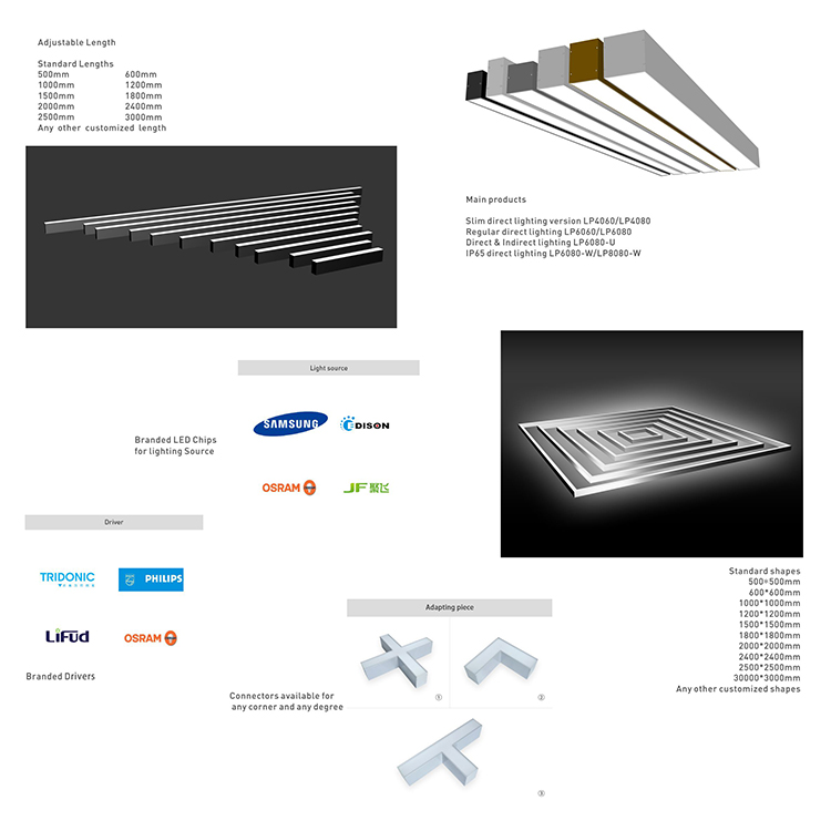 LED Office Pendant Lights , Commercial Pendant Lighting Multi Color Option