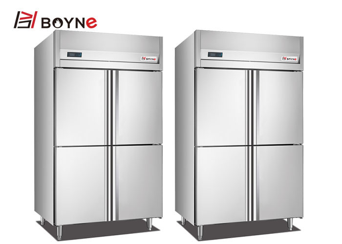 Commercial Stainless Steel Embrco Compressor Four Half Door Trays Insert Refrigerator