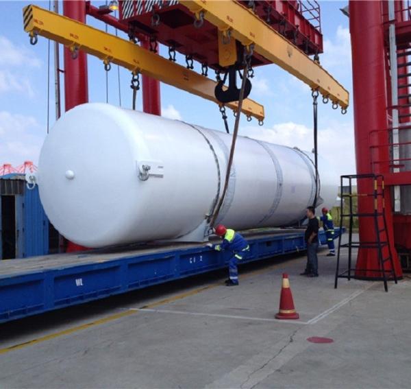Stainless steel liquid oxygen transport truck air compressor storage tank liquid