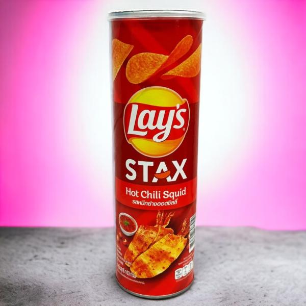 Bulk Purchase Opportunity: Lay's Stax Hot Chili Squid 100g x 16 at Competitive