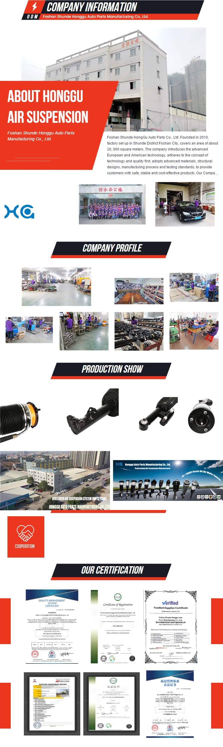 ADS Front Auto Suspension Systems Air Suspension Spring Air Shock Absorbers For Porsche Macan 95B 95B616039 Air Shocks