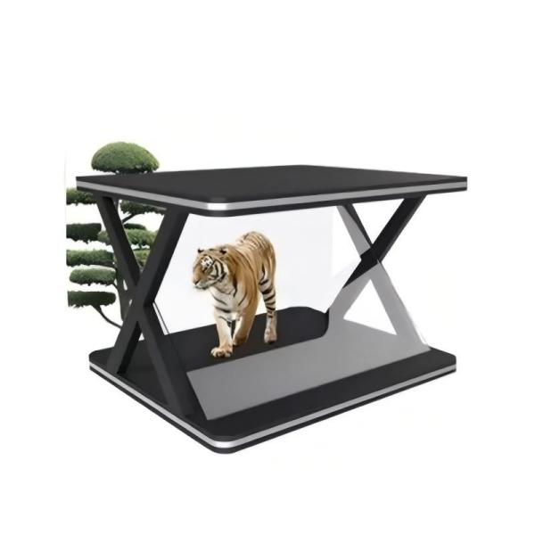 Exhibition Hall Holographic Display Cabinet 270-Degree Transparent Design