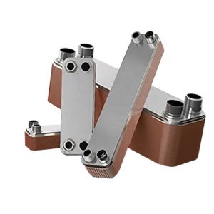 200-80D Brass Plate Heat Exchanger Condenser with Cross Plate Design