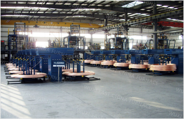 Cooper Brass Bronze Upward Continuous Casting Machine 2000mt Capacity