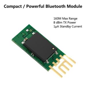 Compact and Powerful Bluetooth Module 160M Max Range 8 dBm TX Power 1μA Standby