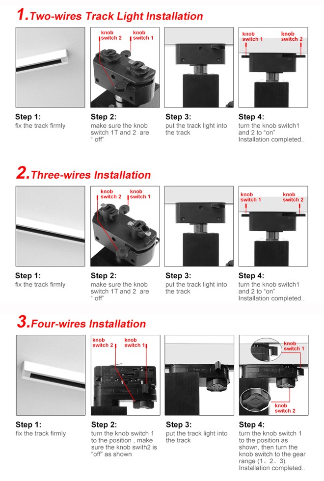 TIWIN Top Quality High CRI High Power Black Commercial 52W COB Gallery LED track lighting 50w for Stores,