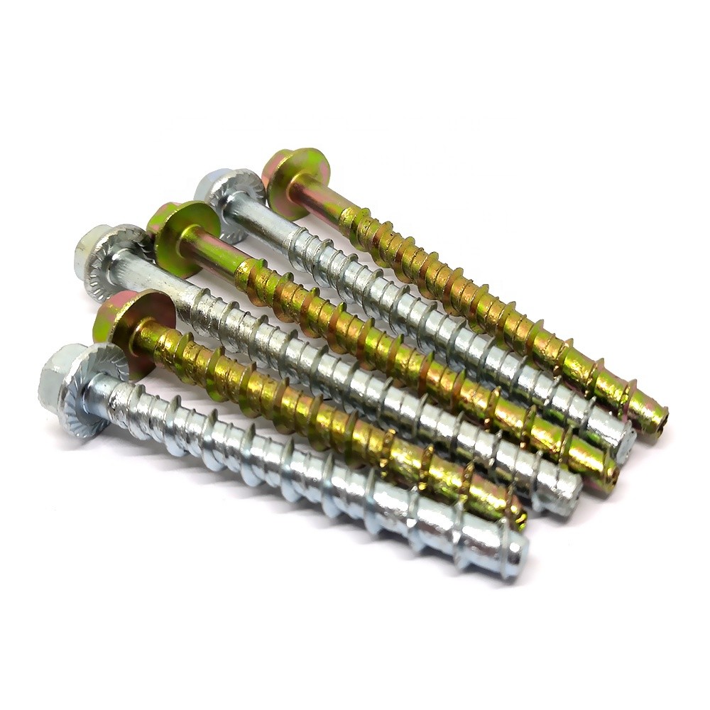 Concrete Screws Excellent Quality Hex Flange Head Galvanized Concrete Masonry Screw