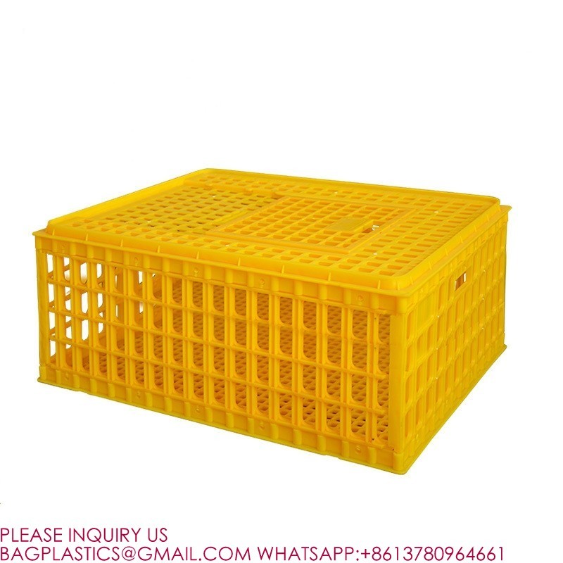 Poultry Crates Poultry Carrier Boxes Plastic Transport Chicken Cage Poultry Carrier Crate