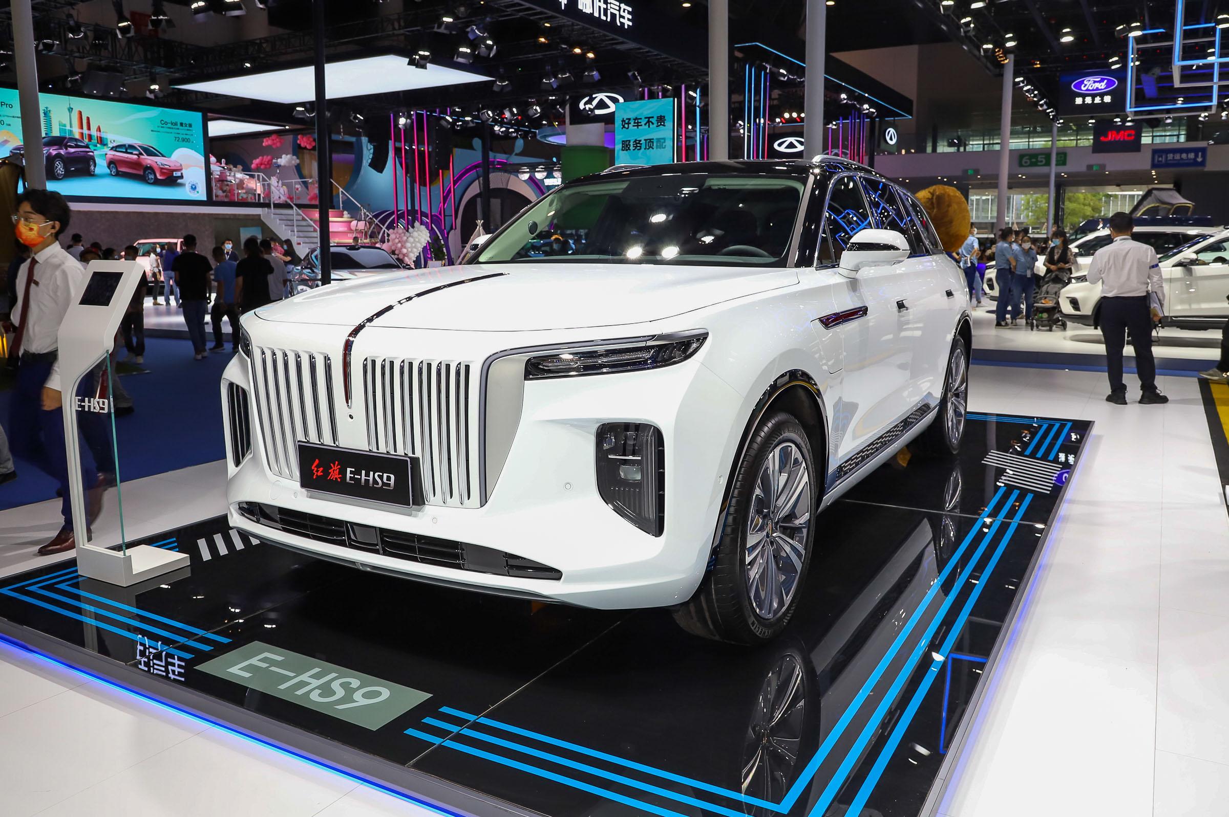 3110mm Wheelbase Left Turn Hongqi Limousine EV Cars Version E-HS9 Suv Energy Electric Vehicles Cars