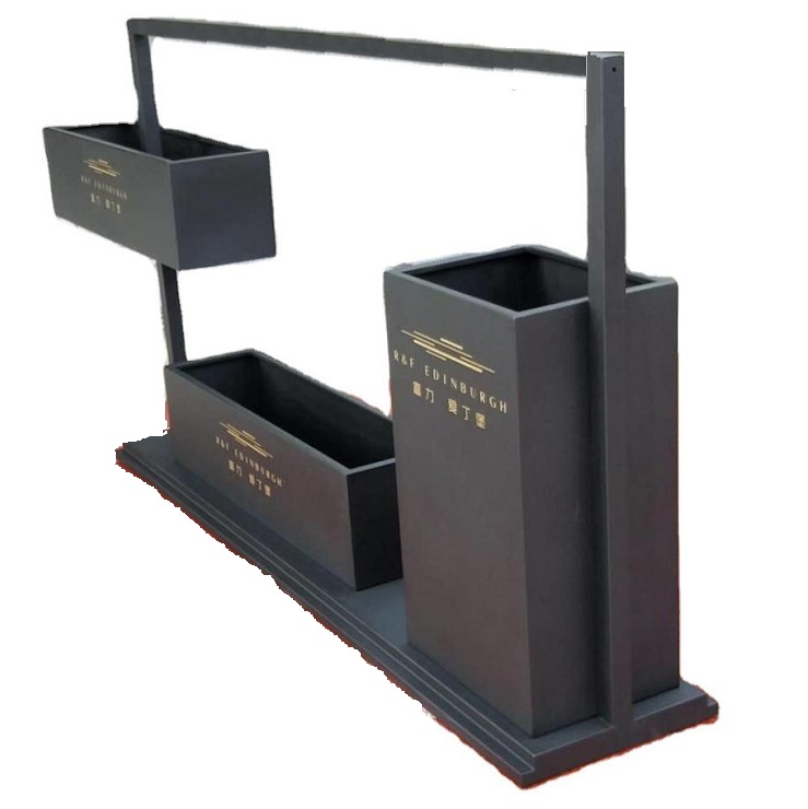 3 tiers metal iron plants stand planter shelf