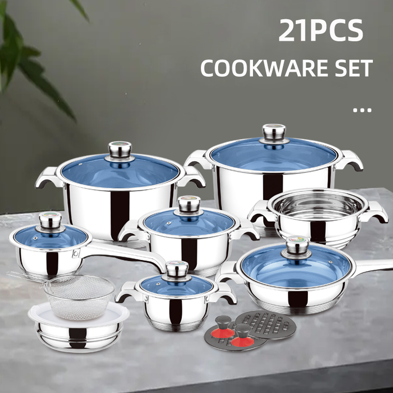 Wholesale Kitchen Non Stick Cookware Set Non Stick Cooking Utensil Set Stainless Steel Nonstick Cookware Sets
