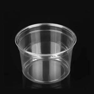 Durable Bioplastic PLA Tableware Disposable Biodegradable Clear Containers With