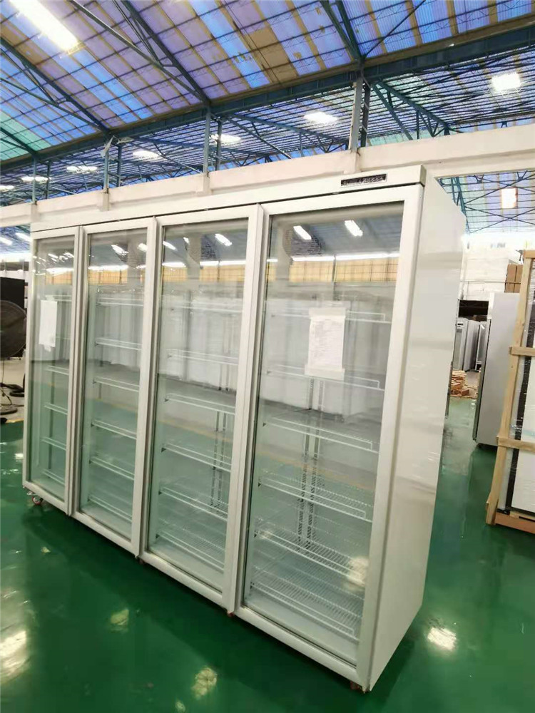 China suppliers cold drink refrigerator/Fan cooling glass door fridge/beverage display cooler