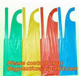 Wholesale Cheap PE Apron restaurant kitchen for adults colorful Disposable