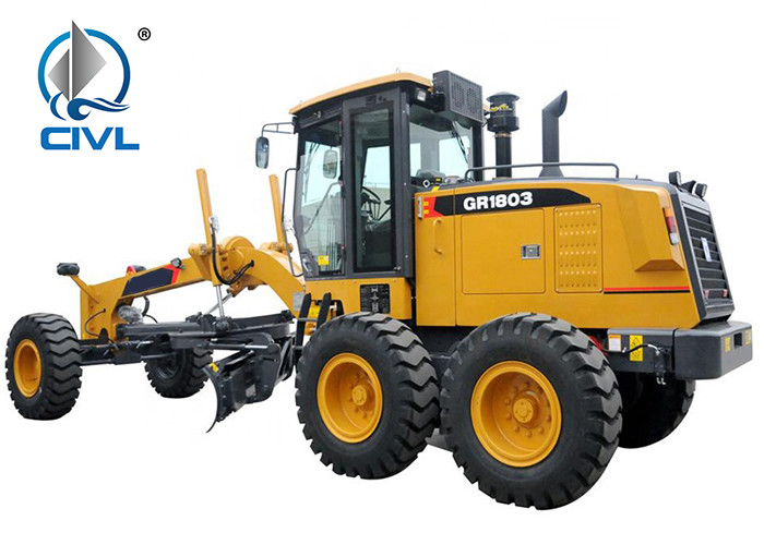 Gr180 XCMG Motor Grader , operating weight 15400kgs, Optional Cummins Engine And Zf Gear Box