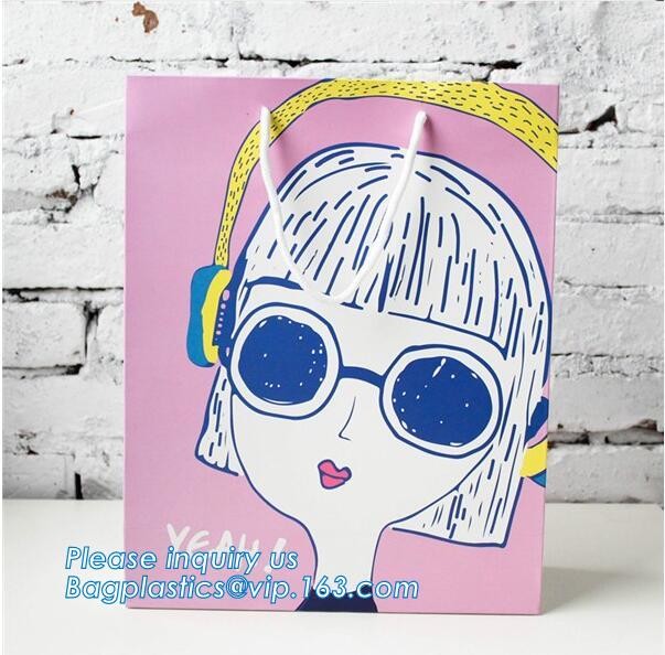 Luxury Paper Gift Carrier Shopping Bag Party Bag with Handles,printed paper carrier bag for apparel shopping bag, bageas