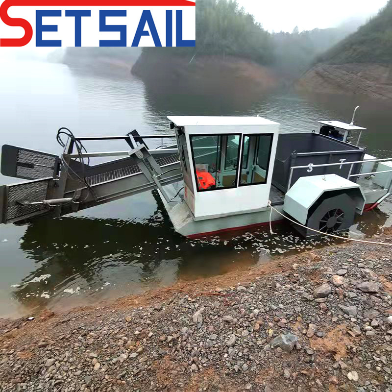 2022 Self Propelled Aquatic Weed Harvester for River Cleaning
