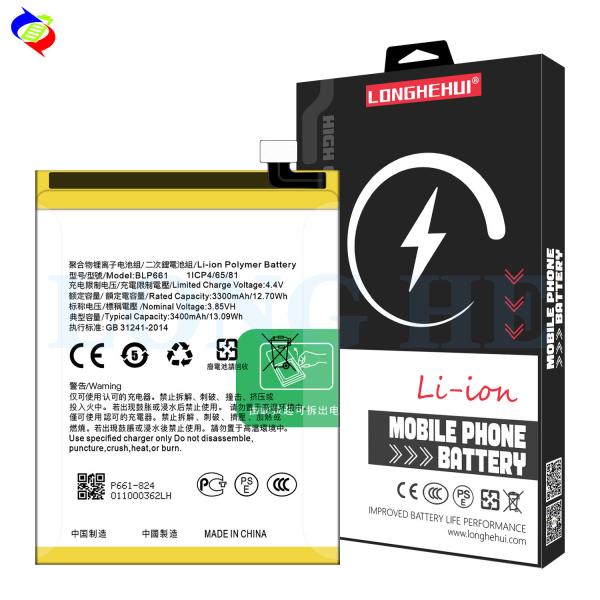 Double IC Protection 3400mAh BLP661 A3 Battery for OPPO A3 A3m F7 CPH1821 Mobile